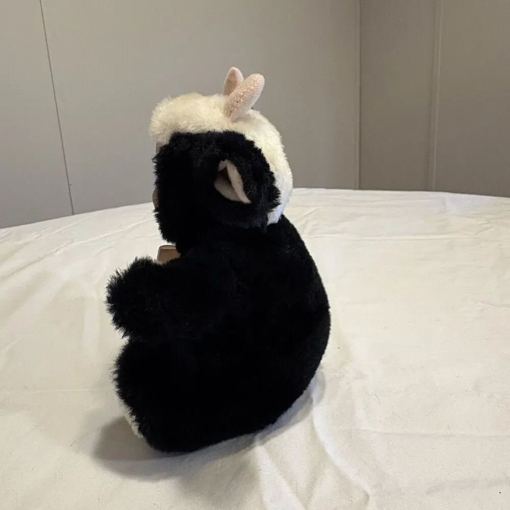 Vintage Rubber Face Baby With Cow Plush Suit